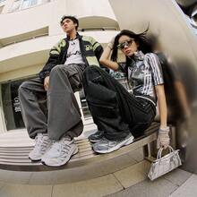 Adidas TEMPER RUN 2 "Light Wave" Classic Retro Mesh Sports Chunky Sneakers IH0402 - Black and White - View 11