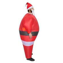 Halloween Christmas Party Santa Claus Inflatable Costume, Unisex Inflatable Costume, Holiday Personalized Outfit Inflatable Costume, Blower Included, Battery Not Included - Santa Claus - View 3