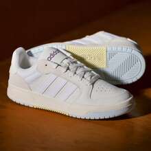 Adidas ENTRAP American Campus Style Sports Shoes Youthful Retro Basketball Style Skate Shoes JP9963 - White - View 7
