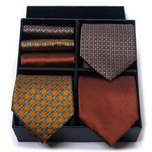 AlanKing Bộ quà tặng cà vạt nam họa tiết Paisley, món quà tuyệt vời cho nam giới trong đám cưới trang trọng, phỏng vấn công việc và các dịp lễ - Màu sắc hỗn hợp - Xem 4