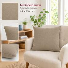 POLIGONO Cushion Cover - Beige - View 5