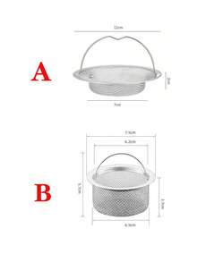 1pc Kitchen Sink Drain Filter And Plug, Round Kitchen Drain Stopper, Stainless Steel Garbage Disposal Plug With Handle, Common Anti-Clogging Kitchen Sink Filter, Strainer Basket Filter - Multicolor - View 6