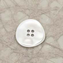 10 PCS 11/15/18/20/23mm 11-23mm Vintage Asymmetrical Textured Minimalist Asymmetric Wavy Metal Buttons, Suitable For Shirts, Suits, Asymmetric Stitching, Knit Cardigans, Four-Hole Buttons - Irregular Corrugated Surface - View 8