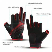 Kyncilor 1 Pasang Sarung Tangan Memancing 3 Jari, Cocok untuk Memancing di Luar Ruangan, Dapat Digunakan dalam Berbagai Skenario, Desain Anti-Selip untuk Genggaman Stabil, Elastis & Bernapas, Sarung Tangan Pelindung Matahari, Cocok untuk Memancing dengan Umpan Tiruan - MultiWarna - View 5