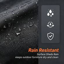 Outdoor Pool Lounge Chair Cover Set, All-Weather Dustproof & UV-Resistant Patio Furniture Protector, 210D Tear-Resistant Oxford Fabric With Breathable PU Coating, Dust & Stain Resistant, Bottom Drawstring + Four-Corner Tie-Down Windproof Design, Secure Fit, Suitable For Patio, Lawn, Deck Lounge Chairs - Protective Case - View 4