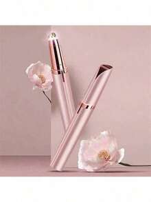USB Rechargeable Painless Precise Portable Electric Eyebrow Trimmer, Hair Remover Suitable For Lips, Nose And Face Hair Removal, Women Shaver - Rose Gold - View 5