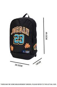 Jordan Unisex Sports Backpack, Student Laptop Bag, Lightweight Outdoor Hiking Daypack, JD2333051AD-001 - Black - View 3