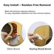 Premium Acoustic Guitar Pickguard Pick Guard, Transparent Self-Adhesive, Scratch Resistant Protection Coating, Anti-Dust, Anti-Fingerprint, Made In South Korea, Clear Matte, Style Type - Clear Matte - View 3