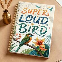 1PC A5 Colored Parrot Notebook, Student Office Memo Diary - Suitable For Professionals, Students And Office Use - Perfect Gift Choice, Art Cover Design, Versatile - Multicolor - View 6