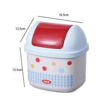 SANRIO Tempat Sampah Bentuk Kucing dengan Tutup Flip, Keranjang Penyimpanan Meja Kreatif, Cocok untuk Asrama, Kantor, Meja Rumah, Pekerja Kantor, Mahasiswa, Pengatur Sampah Meja, Wadah Penyimpanan Sampah dan Pengatur Kekacauan - A - View 5