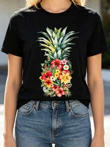 Women T-Shirts - 黑色 - 查看 10