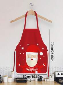 1pc Personalized Customized 2026 New Year Christmas Party Decoration Digital Print Apron, Creative Waist Apron For Home Holiday - Multicolor - View 6