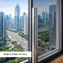Self-Adhesive Heat Insulation Window Film, UV Protection, Sunshade, Privacy, Heat Insulation, Suitable For Home Office Glass Doors, Removable - 1PC - View 31