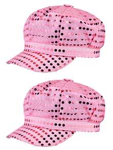1/2pcs D EXCEED 70s Style Sequin Rhinestone Hat, Women's Party Dance Hat, Disco Daily Wear, Birthday Ball, Ballroom Stage Performance Carnival Accessory - Multicolor - View 26