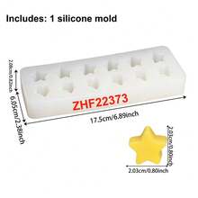Star Cluster Soap Silicone Mold Five-Pointed Star Wax Melt Mold For Scented Candle, Handmade Soap, Resin Casting, DIY Craft Making Supplies, Easy Demolding Silicone Mold - 12 Holes Star Mold - View 13
