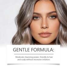 Milk Tea Gray 3-in-1 Color Depositing Shampoo 100ml | Cuci, Rawat, Warnai | Alat Penyegar Warna 3-in-1 | Lembut & Melembapkan Tanpa Merusak Rambut | Ukuran Portabel untuk Perjalanan | Krim Pewarna & Perawatan Rambut - Teh Susu Abu - View 2