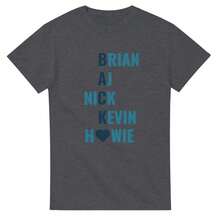 Brian  Nick Kevin Howie Boys Are Back Heavyweight Unisex Crewneck T-Shirt - 白色 - 查看 7