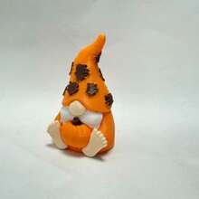 1pc Cute Pumpkin Gnome Figurine, Autumn Maple Leaf Style Small Decor, Suitable For Yard, Windowsill, Dining Table, Halloween Thanksgiving Christmas Scene Prop, Creative Harvest Gift, Create Cozy Autumn Home Atmosphere - Orange - View 10