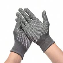 1 Pair Outdoor Fishing Tea Picking Express Delivery Packing Labor Protection Dot Glue Anti-Slip Gloves Cycling Split Finger Touchscreen Thin Gloves - Multicolor - View 13