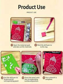 30*40cm Frameless Canvas Colorful Pearl Painting, DIY Rhinestone Sticker Decor Art. High Gloss Round Pearl Beads, Thickened Waterproof Printed Canvas. Suitable For Parents And Children And Team Building Activities Stress Relief Craft, Home Leisure DIY Decoration - A - View 7