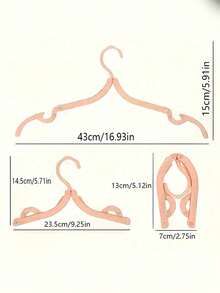 12pcs Foldable Travel Hangers, Space-Saving Non-Slip Bra Drying Rack, Portable Pocket-Sized Clothes Hooks, Compact Multifunctional Hooks For Travel And Home Use, Ideal For Hotel, Camping, Backpacking, Laundry, Closet, Bathroom, Dorm - Multicolor - View 5