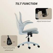 Mesh Office Chair With Foldable Backrest - Light On-Site - LIGHT GREY + Mesh - View 7