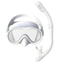 Adult Full Face Snorkel Mask Set With Dry Tube, Tempered Glass Diving Mask, Silicone Seal Waterproof Swim Gear For Island Swimming - Multicolor - View 11