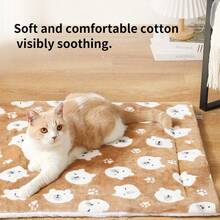 Thickened Warm Pet Sleeping Mat For Dogs And Cats, Winter Fleece Blanket, All-Season Dog Bed Pad, Random Color - Random Color - View 4