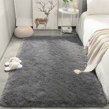 Long Plush Shaggy Area Rug, Super Soft Fluffy Grey Carpet, Lightweight Polyester Sponge Interlayer Non-Slip Backing, Multi-Size, For Living Room Bedroom Bedside Sofa Chair Cushion, Modern Home Decor, Thanksgiving Fall Autumn Winter Decoration - Grey - View 3