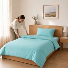 POLIGONO Duvet Covers Sets - Blue - View 3