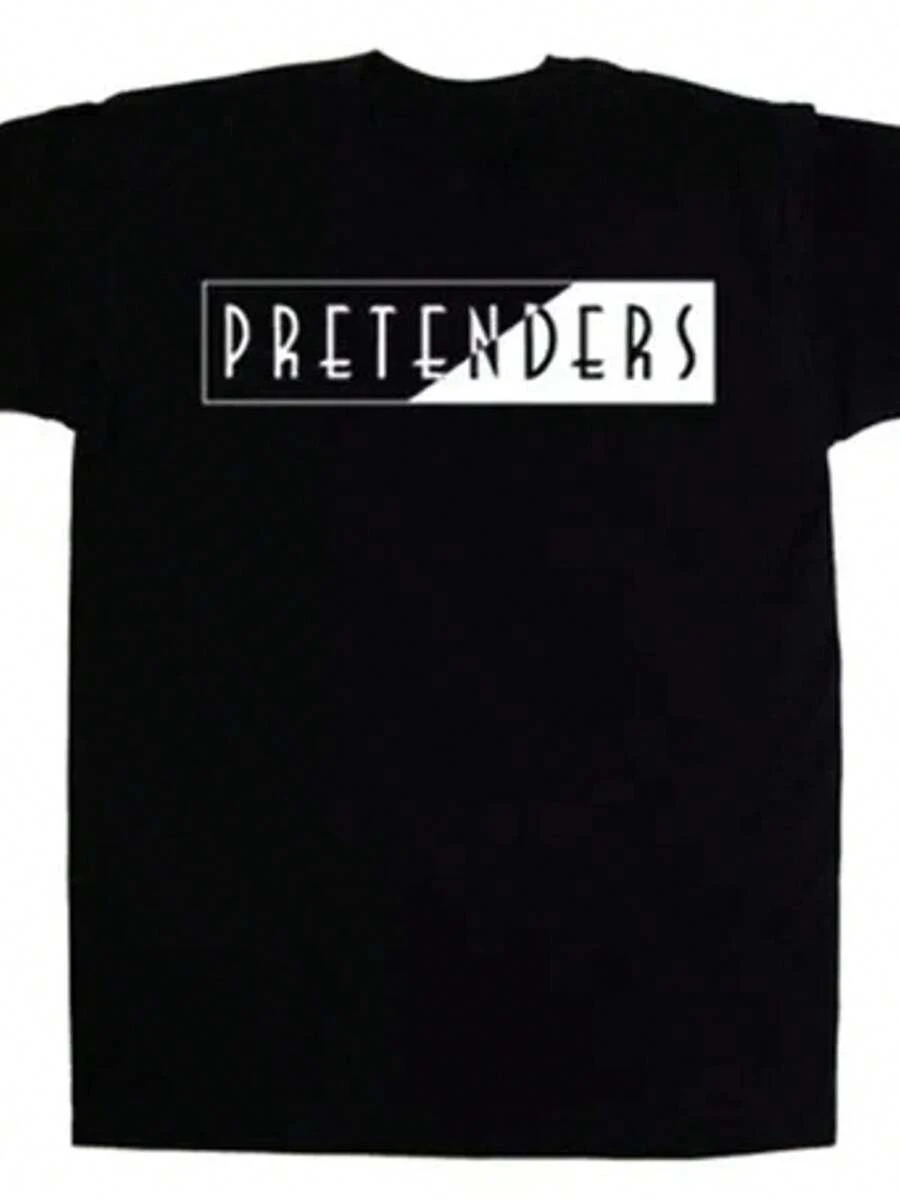 The Pretenders Rock Music Band Basic Logo T-Shirt - 黑色 - 查看 1