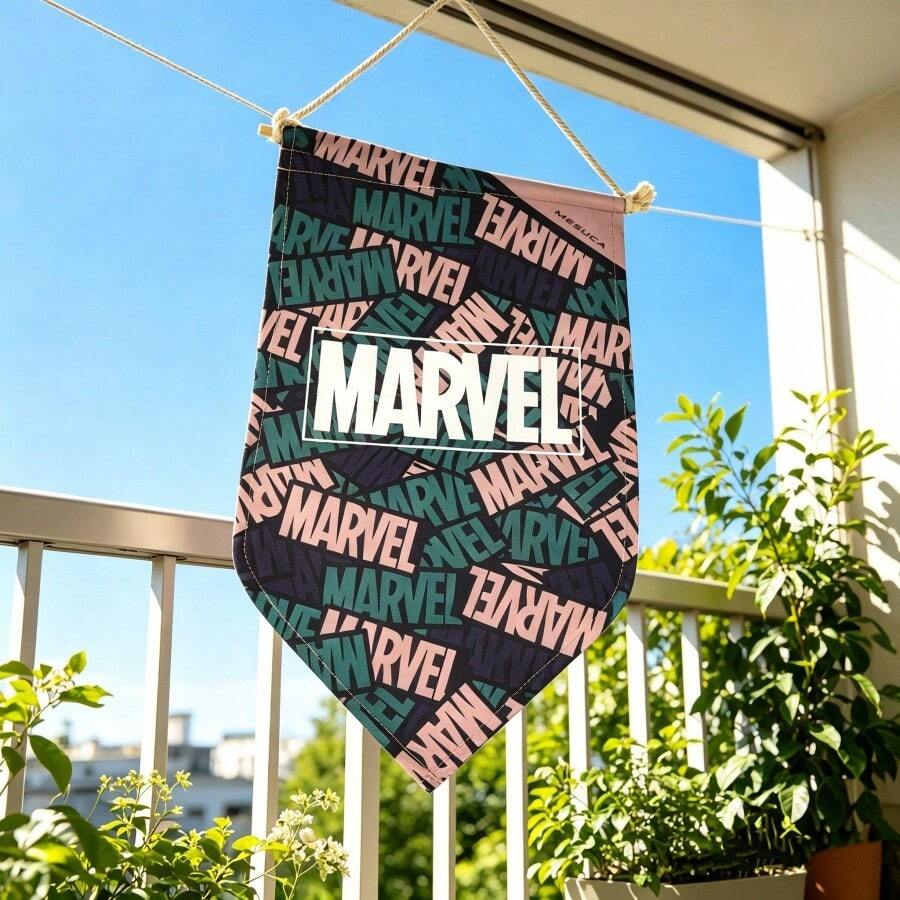 Mesuca Bendera Segitiga Hiasan Dinding Dekoratif Motif Kamuflase Marvel, Warna Bumi, Kain Tahan Lama, Portabel untuk Berkemah, Ruang Dalam Ruangan, Pesta, Dekorasi Latar Belakang 1 buah - Hijau Tentara - View 1