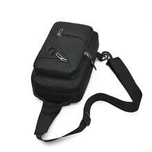 1pc Minimalist Men's Crossbody Bag, Multi-Functional Layered Storage Shoulder Bag, Lightweight Daily Travel Chest Bag - Chest Bag - View 9