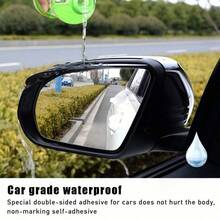 2pcs Car Rearview Mirror Rain Visor, Car Side Mirror Rain Guard, Waterproof Car Rearview Mirror Rain Cover, Universal Fit For Sedan, Truck And SUV - 2pcs Rearview Mirror Rain Guards - View 4