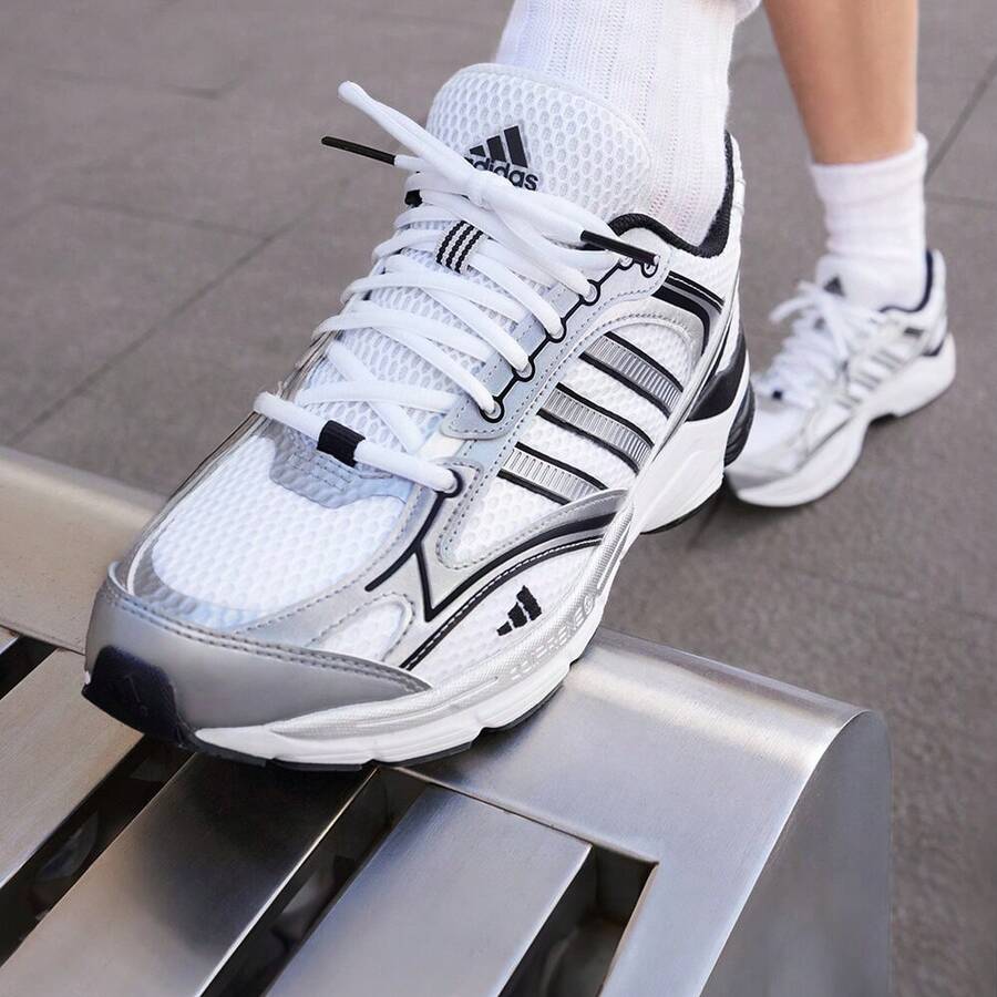 Adidas SPIRITAIN 2.0 Thick Sole Mesh Sports Casual Chunky Sneakers "Light Seeker" IH0274 - Black and White - View 1