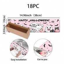 1pc Halloween Ghost Pattern Sink Faucet Water Absorbent Mat, Drainage Mat, Suitable For Kitchen, Bathroom Sink, Countertop, Drainage Mat, Diatomaceous Earth Material, Trimmable, Quick-Dry Mat - Multicolor - View 12