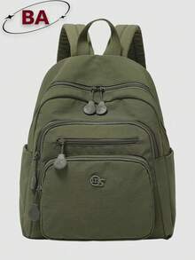 Anti-Theft Diamond Pattern Rivet Nylon Backpack For Women, Multi-Functional Fashion Daily Bag, Multi-Pocket Lightweight Travel Bag, Large Capacity Minimalist School Bag, Convenient Backpack, Suitable For Students, Travel, Vacation, Business Trips, Daily Commute, Shopping, Office, Dating, Outdoor Activities, Birthday Gift, Holiday Gift, - Multicolor - View 14