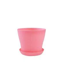 Colorful Mini Plastic Succulent Planter With Drainage Hole And Tray, Portable Lightweight Small Flower Pot, Indoor/Outdoor Nursery Container, Space-Saving Home Garden Decor, Practical Gardening Gift - Multicolor - View 12