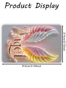 1pc "Angel" Official Credit Card Sticker Privacy Protection Card Skin, Angel Diamond Wings Holiday Gift PVC Material Anti-Fingerprint Anti-Scratch Wear-Resistant Card Sleeve Skin, Suitable For Small Chip Cards, Bank Cards, Credit Cards, Transit Cards, Student Campus Cards Personalized DIY - Multicolor - View 13