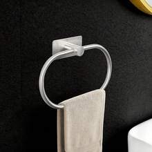 Self-Adhesive Bathroom Towel Ring, Stainless Steel Self-Adhesive Towel Rack, No Drilling Required, Wall-Mounted, Suitable For Bathroom And Kitchen Sink, Back To School Supplies, Bathroom Accessories, Halloween And Christmas Gifts - A - View 4