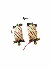 Long Lantern Bird Toy Christmas Parrot Toy Colorful Paper Chewing Boredom Relief Lantern Toy Bird Cage Decoration - View 8