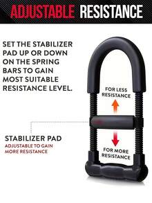 Adjustable Tension Wrist Strength Trainer With Thickened Foam Forearm Wrist Strengthener For Men Women Hand Gripper Convenient Hand Developer Arm Grip Workout Strength Trainer For Home Workout Gym Accessories Gym Workout Exercise Equipment - Multicolor - View 5