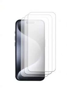 Gorilla Hero 3pcs - [Grooved Design High Definition Screen Protector] Anti-Scratch Tempered Glass Screen Protector, High Definition Transparent, Waterproof, Shatter-Resistant Edges, Tempered Glass Material Durable, Resistant To Scratches And Wear During Daily Carrying, Storage Or Repeated Wiping. Compatible With IPhone Ultra/18 Pro Max/18 Pro/18/17e/17 Pro Max/17 Pro/17 Air/17/16 Pro Max/16 Pro/16 Plus/16/15 Pro Max/15/14/13/12 And Other Models. - Clear - View 36
