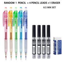 6PCS/SET Shake Mechanical Pencil Set, Random Color Pencils , 0.5mm, 0.7mm Or Mixed Size Stationery Set For Students, School, Office, Homework, Notes And Sketching - Multiple Styles - View 3