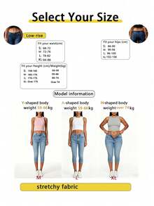 Women's Mid-Rise Skinny Casual Jeans Summer - Dark Wash - View 6