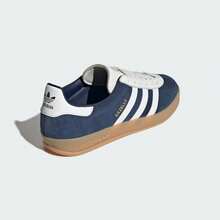 Adidas GAZELLE INDOOR "T-Toe" Classic Sports Skate Shoes Training Shoes IH9650 - Navy Blue - View 9
