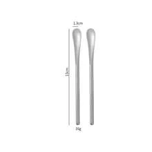 1 pieza de cuchara mezcladora de acero inoxidable 304 con mango largo, cuchara creativa para café, postres, cócteles, hielo, para el hogar y el bar. - Ver 2
