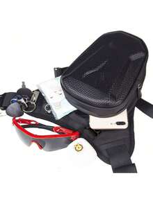 YAIUZGOO Black Motorcycle Hard Shell Thigh Bag, Waterproof Waist Bag, Unisex Multi-Function Outdoor Casual Waist Bag, Phone Bag, Motorcycle Riding Bag - Black Leg Bag - View 5