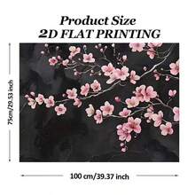 1 Buah Alas Bagasi Mobil Universal, Alas Bagasi Tahan Air dan Anti Selip dengan Motif Ranting Bunga Sakura Musim Semi - Bahan Poliester Tahan Lama, Cocok untuk Dekorasi Interior Bagasi Kendaraan, Hadiah Liburan yang Sempurna - Ranting bunga sakura - View 4