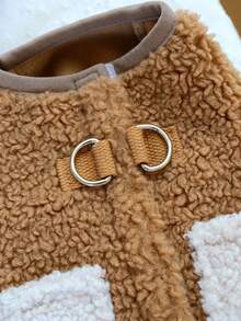1 Stück Haustierkleidung Hund Katze Bekleidung Kleiner Hund Welpe Glücklicher Welpe Kätzchen Niedliche Haustierkleidung Hundebekleidung Kleiner Hund Herbst/Winter Warm Bequem Taschenweste - Braun - Verschiedenfarbig - Übersicht 6